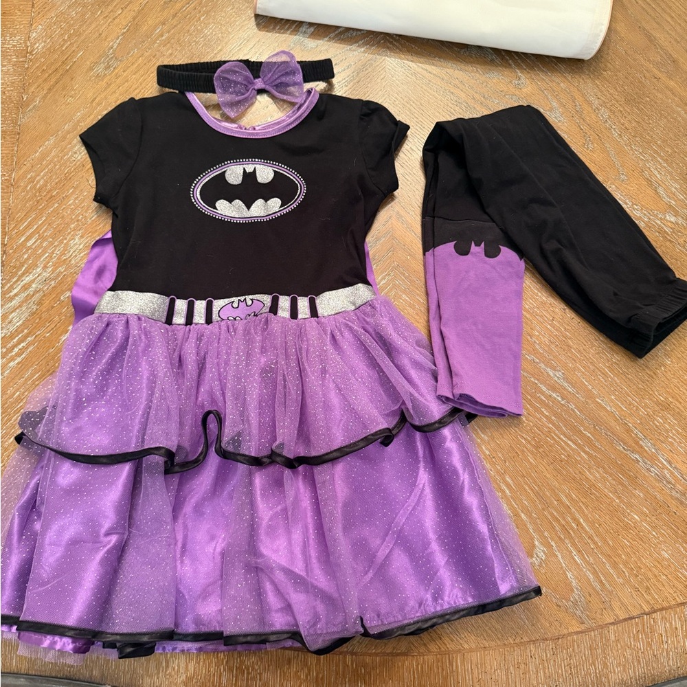 Purple and Black Superhero Kids Costume